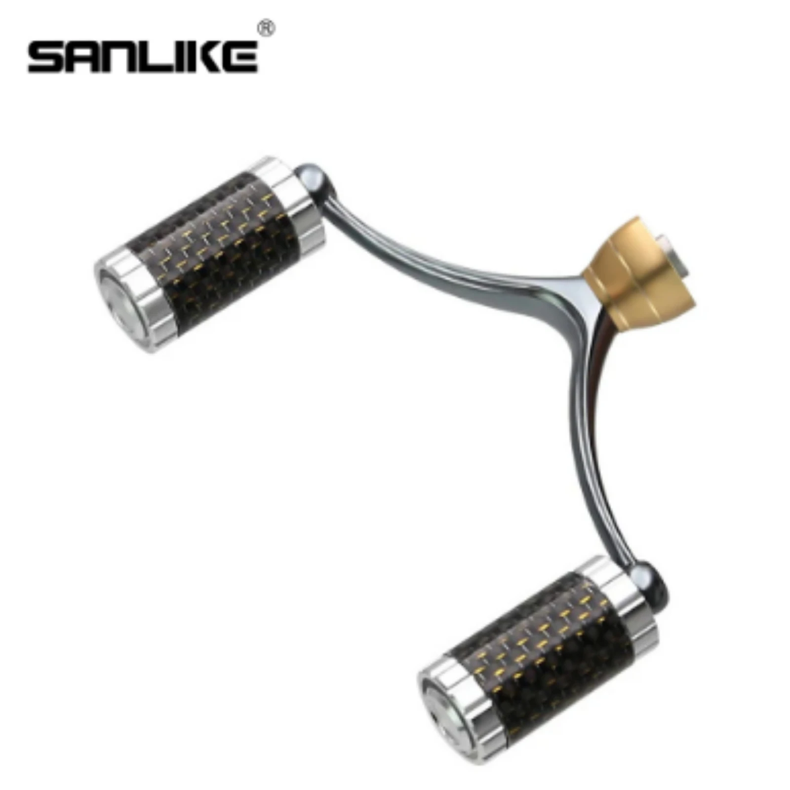 SANLIKE for Daiwa Hard aluminium fishing reel handle Ultra-light and corrosion-resistant, suitable for sea fishing left/right