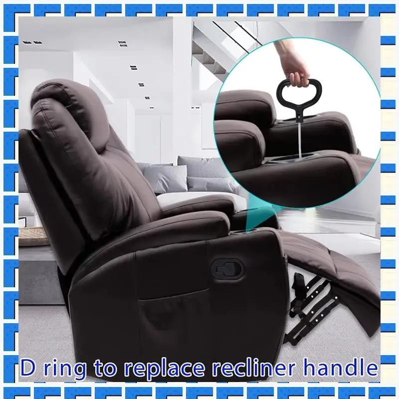 

ABNG D Ring Replacement Recliner Handle,For Lazyboy Handle Cable, Release Cable Couch Recliner Replacement Parts,2 Pack