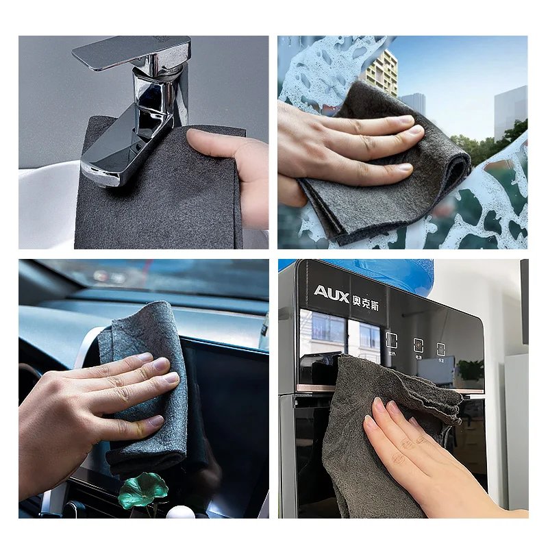 

Волшебная ткань для протирания стеклянных артефактов, без следов и водных пятен. Утолщенная впитывающая ткань для домашнего использования для протирания стекла.