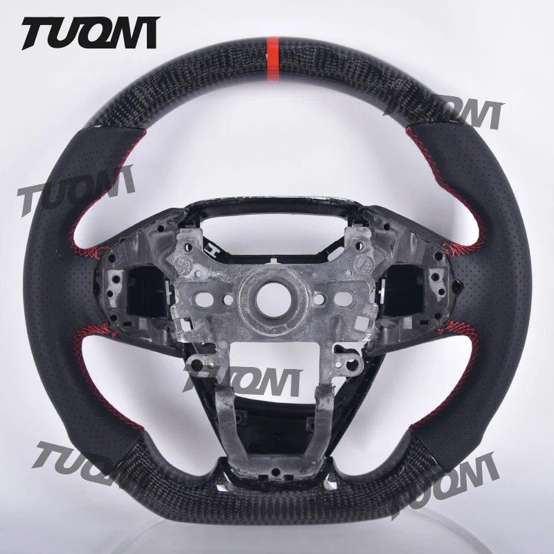 Customized Real Carbon Fiber Steering Wheel For Honda Civic 10th Gen 2016 2017 2018 2019 2020 2021