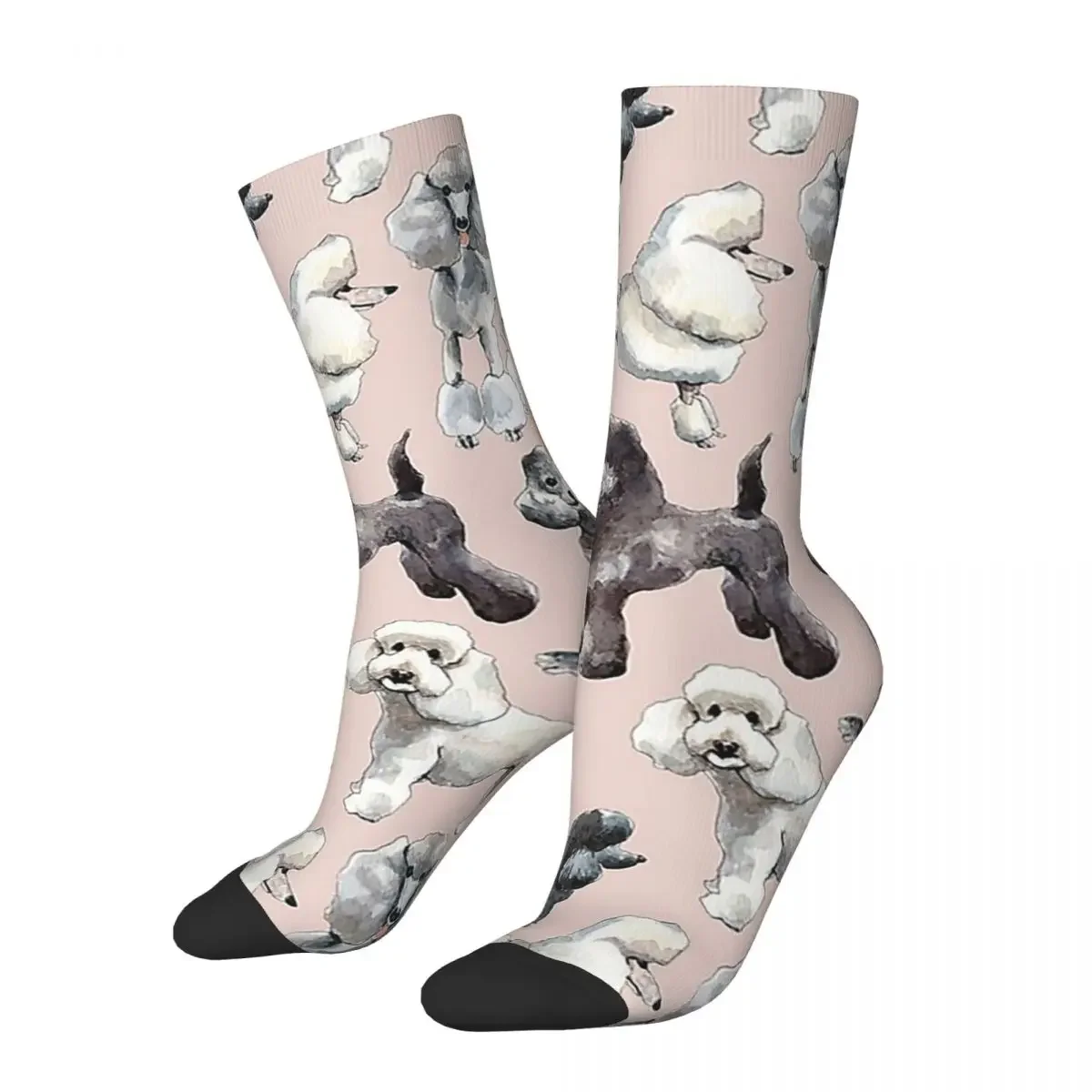 Oodles Of Poodles Socks Harajuku Sweat Absorbing Stockings All Season Long Socks Accessories for Unisex Gifts