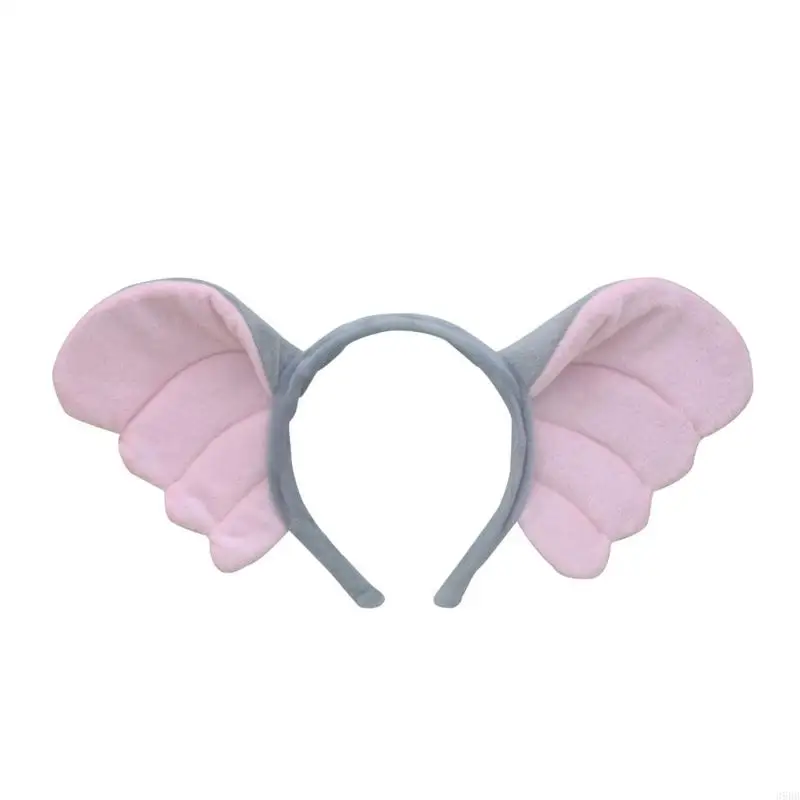 39BB 1/4 olifantenkostuumset olifantoorhoofdband staart strik rok voor kinderen