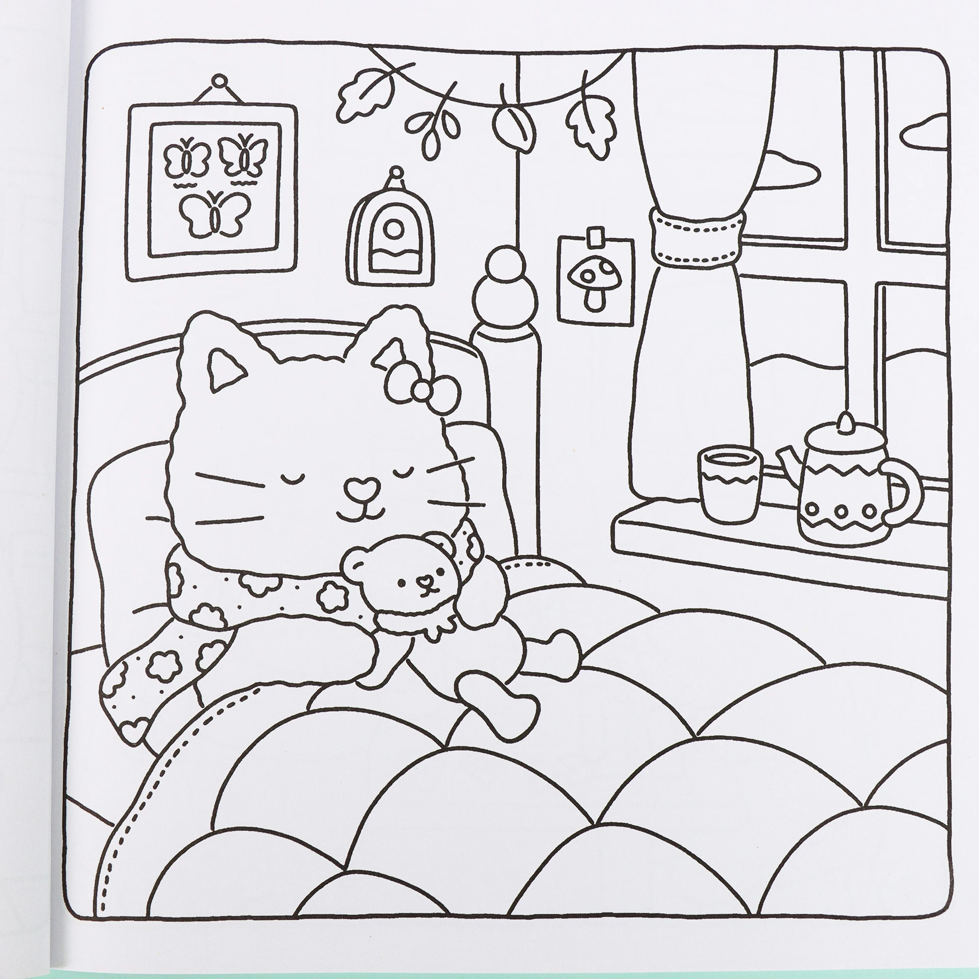 Coloring Book For Adults And Teens Featuring Adorable Christmas Creatures Cartoon Coloring Book To Relax In A Cozy Hygge Moment