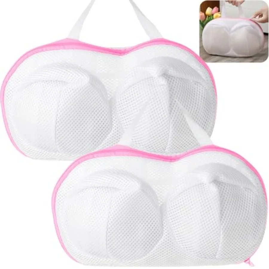 

Large Bra Laundry Bags for Washing Machine, 2 Pack Brassiere Wash Bags for Laundry, Lingerie Bag for Washing Delicates, Bra Was