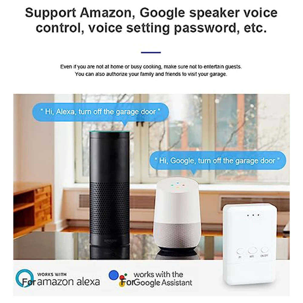 Tuya = WIFI مفتاح باب المرآب الذكي المتداول هاتف ذكي APP لاسلكي للتحكم عن بعد بوابة دوارة أوتوماتيكية يعمل 2025 جديد #5