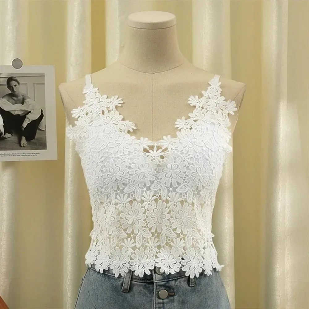 Sexy V-Neck Lace Bras Solid Color Backless Bralette Floral Embroidery Seamless Bra for Women