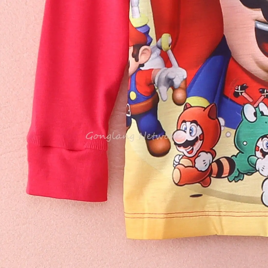 Superbohater Mario Boys Baby piżamy zestaw maluch Kid bielizna nocna piżamy zestaw ubrań dla dzieci moda Casual odzież dla 1-7Y