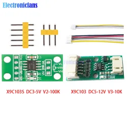 X9C103 DC3V-5V X9C103S DC5V-12V Digital Potentiometer Board Module 10K 100K Span Potentiometer Diy Kit Electronic PCB Board