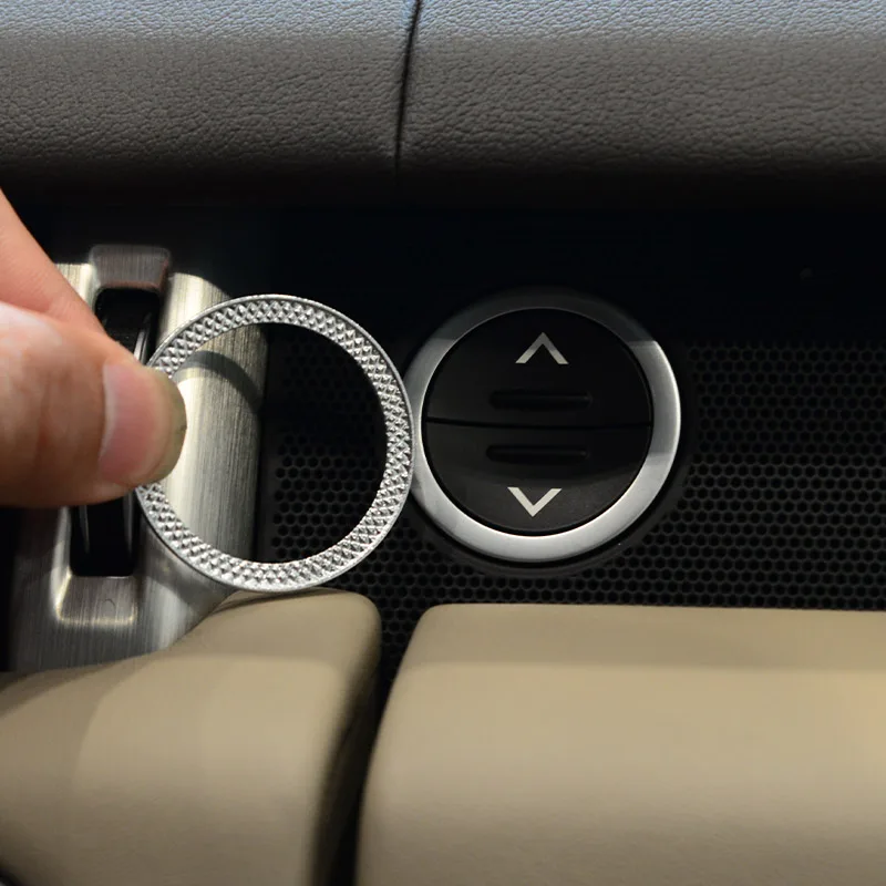 Bague de protection chromée ABS pour bouton de démarrage/arrêt du moteur de voiture, compatible Land Rover Discovery Sport LR5 Range Rover Evoque Vogue Velar Autobiography