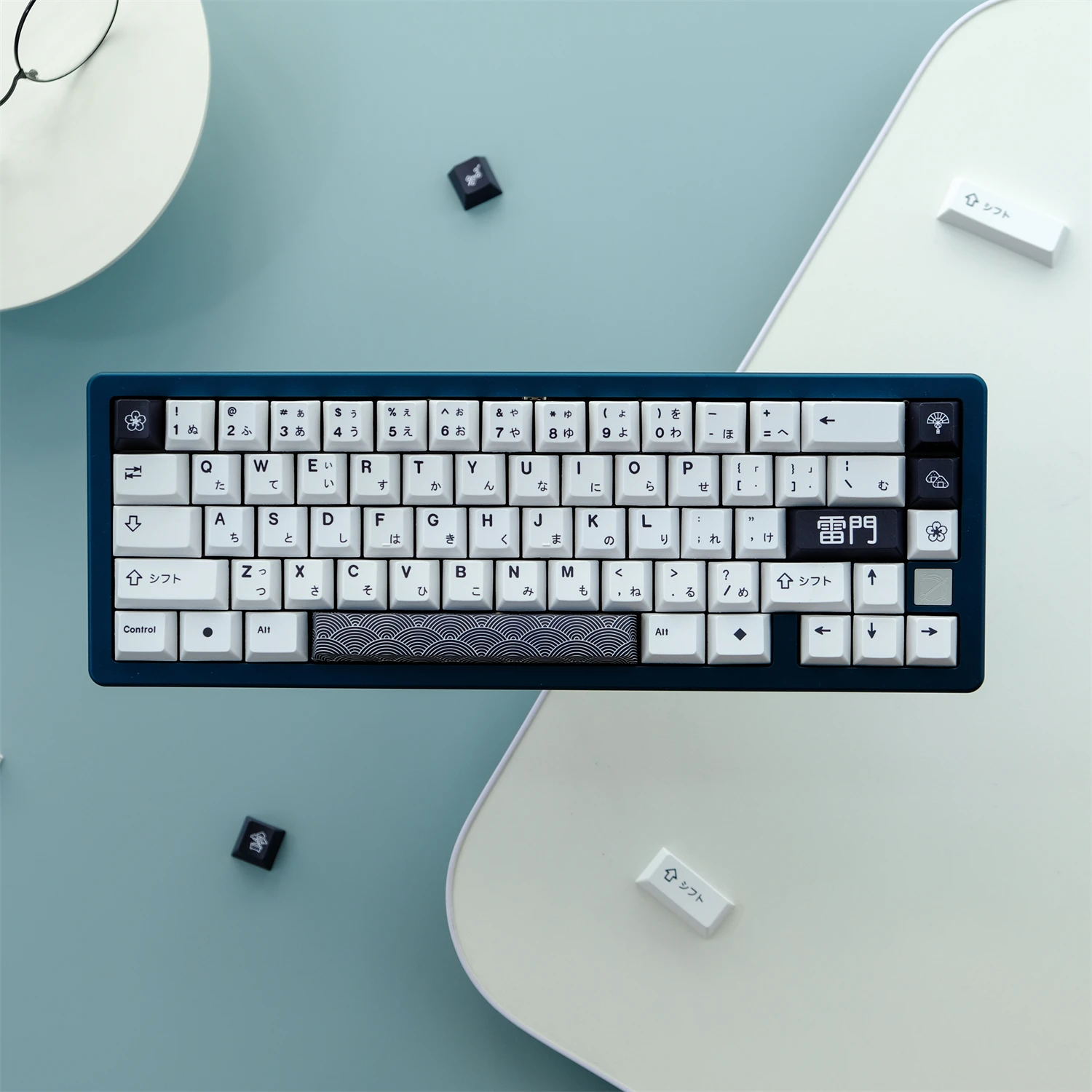 GMK Leimen 129 Kunci PBT Keycap DYE-SUB Personalisasi Jepang Keycap untuk Mekanik Keyboard MX Switch Cocok 61/64/68/87/96 Tata Letak