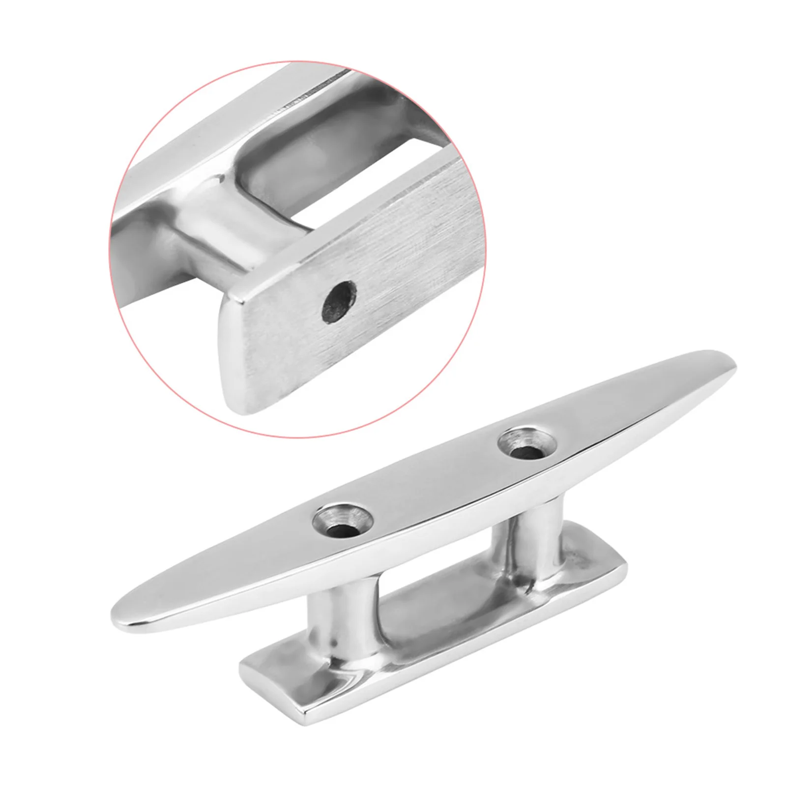 4 Inch Foldable Boat Grab Handle Boat Hollow Base Cleat for Marine Yacht 316 Stainless Steel Marine Yacht Boat Accessories