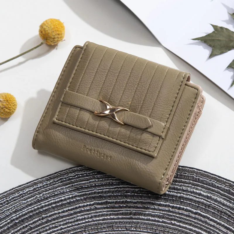 

Brand Fashion Women's Short Wallet For Woman Mini Coin Purse Ladies Clutch Small Wallet Female Pu Leather Card Holder