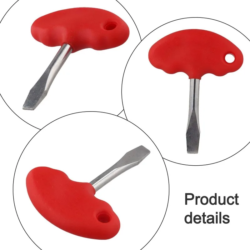 12mm Wide Tip T-Handle Screwdriver Rust Resistance Flat Head Screwdriver For Quick Release Plate Camera