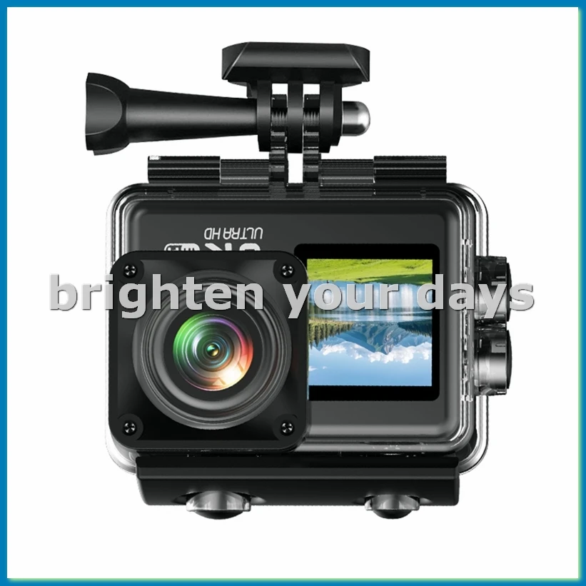 

V6R 6K Ultra HD Action Camera Dual Screen 30fps WIFI 30M Waterproof EIS Anti-Shake Loop Recording Advanced Sports Cam-VVNB