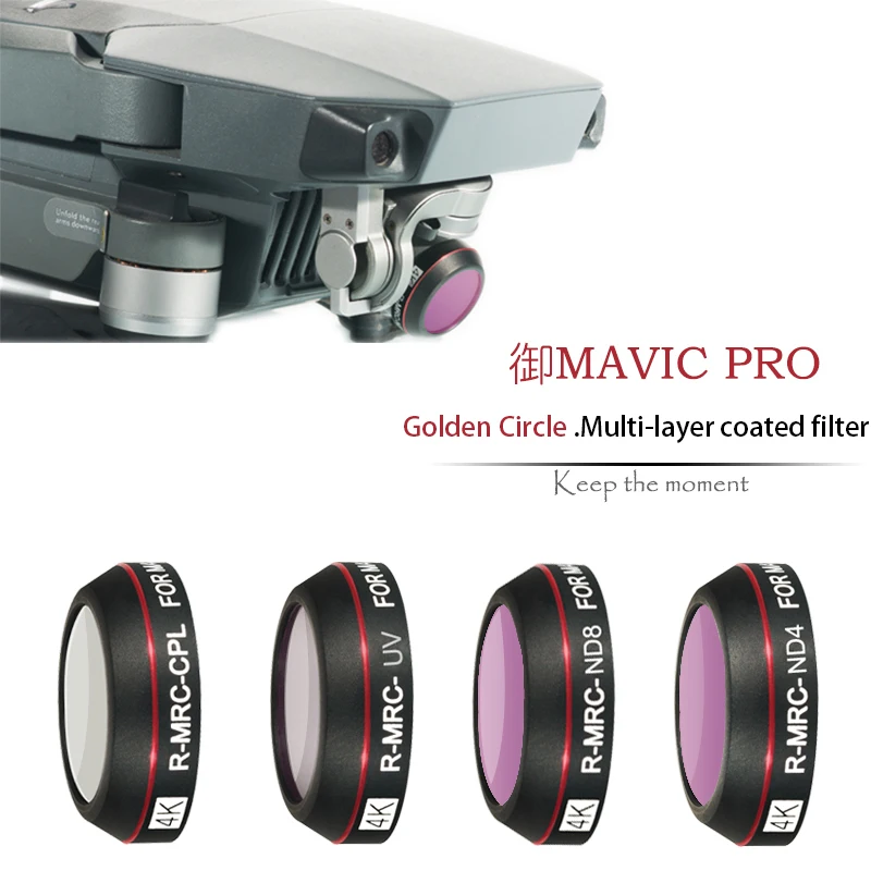 Dji Malic Pro Drone Accessoires Filter Nd Dimmen Cpl Polarisatie Uv Polarisatie Oscillator Beschermhoes Met Rode Cirkel