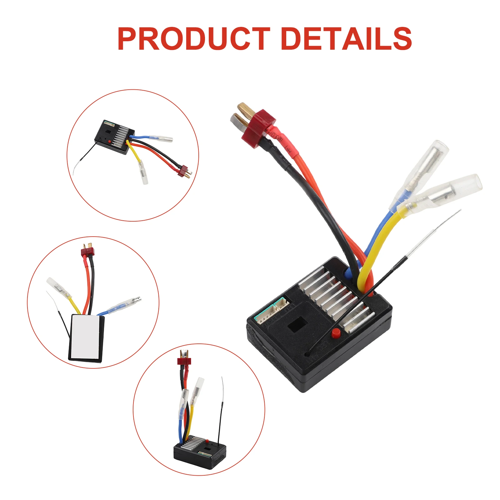 2-in-1 2.4G Receiver Remote Control Receiving Circuit ESC144001-1311RCreceiving Board For Wltoys 144001 124019 124018 4WD RC Car