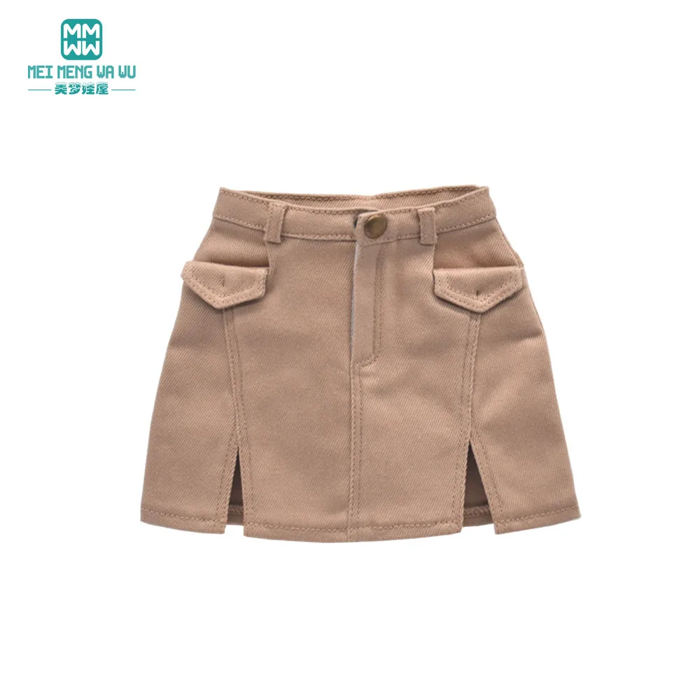 

Подходит для кукол BJD 43-60 см, 1/3, 1/4. Модная джинсовая юбка с разрезом. Игрушка, подарок.