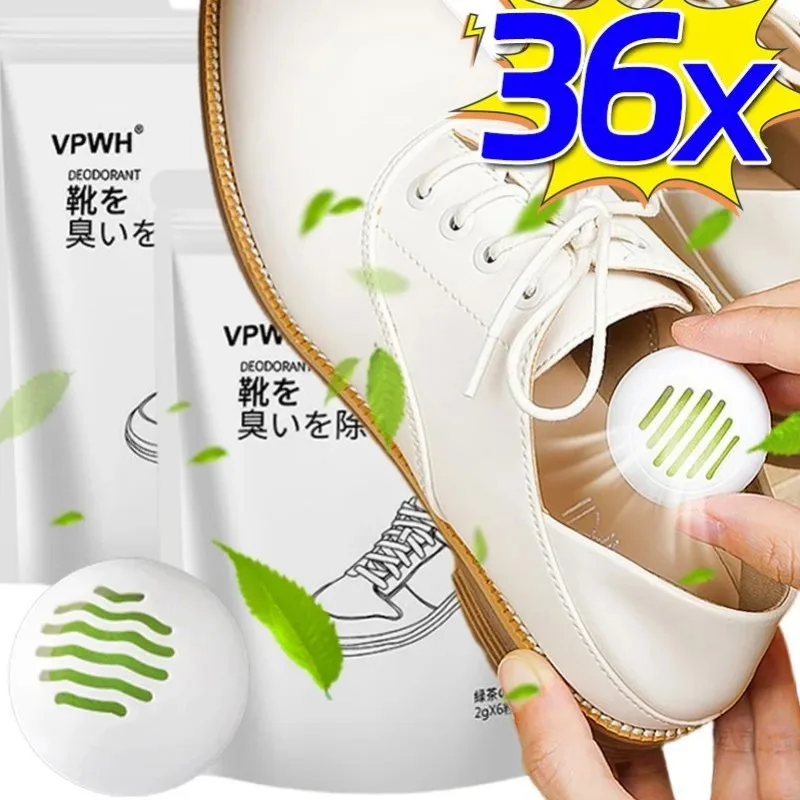 36/1Pcs Deodorant Freshener Balls for Shoes Multifunction Tea Scent Fresheners Home Shoes Closet Toilet Fresh Deodorization Ball