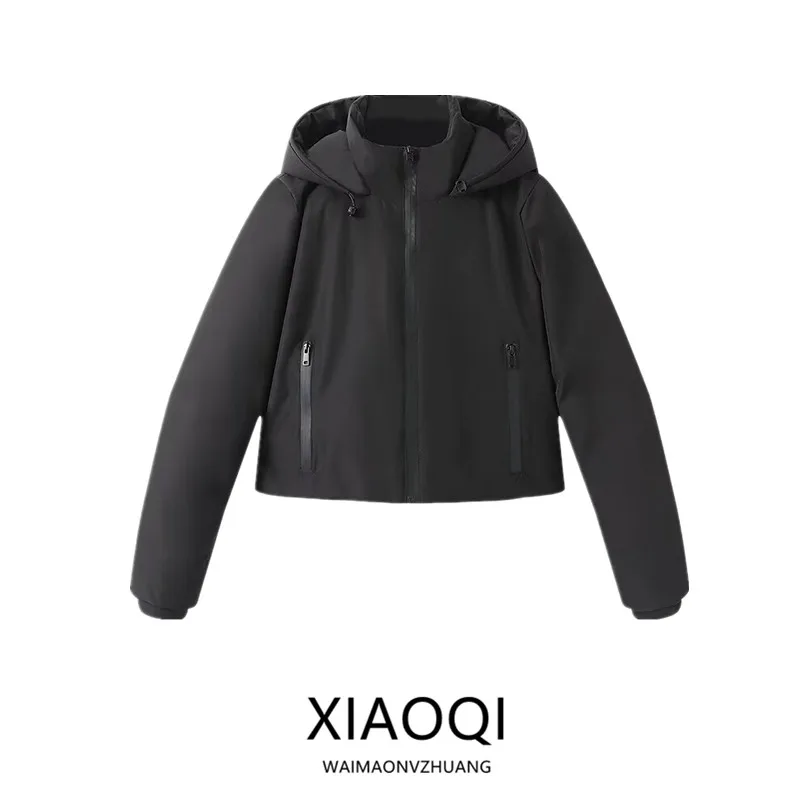 

Warm Cotton Jaet ort Sle Women's Outerwear New Autumn Winter Collection Loose Fit Versatile Design 2024 Winter Season