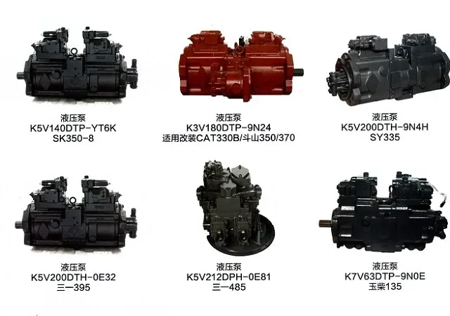 Pompa hidrolik penggali SH200 A5, K3V112DTP-9Y14 main pompa utama