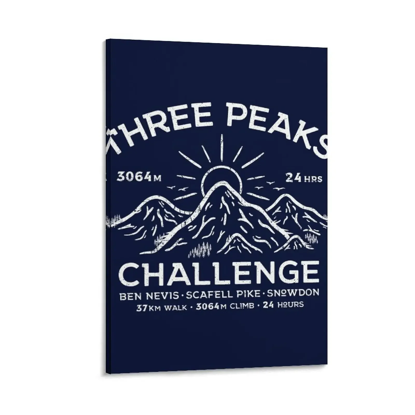 

3 Peaks Challenge Canvas Painting paintings wall decor Decoration bedroom aesthetic room decor room decors aesthetic
