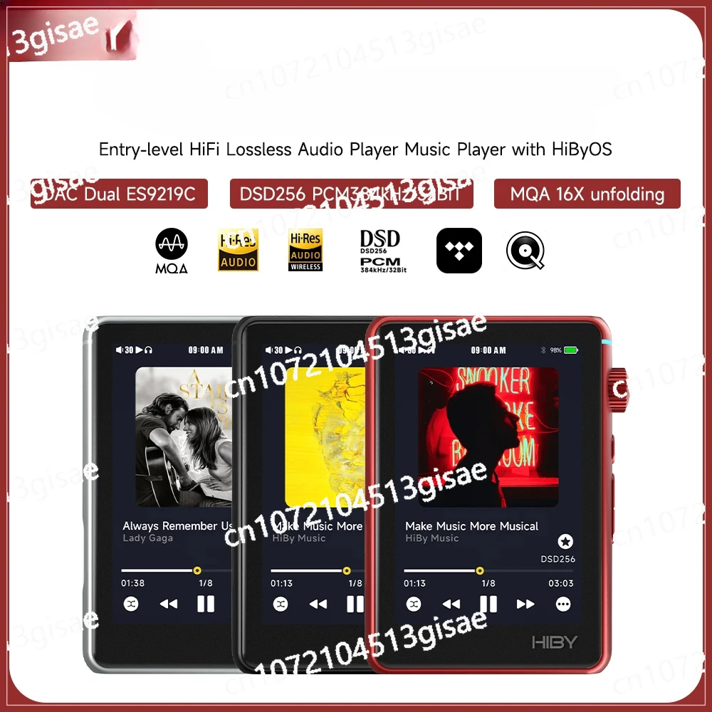 Bluetooth WiFi Music Player MP3 HiFi Audio MSEB MQA16X DSD256 Web Radio USB Type C DAC PCM384kHz/32bit