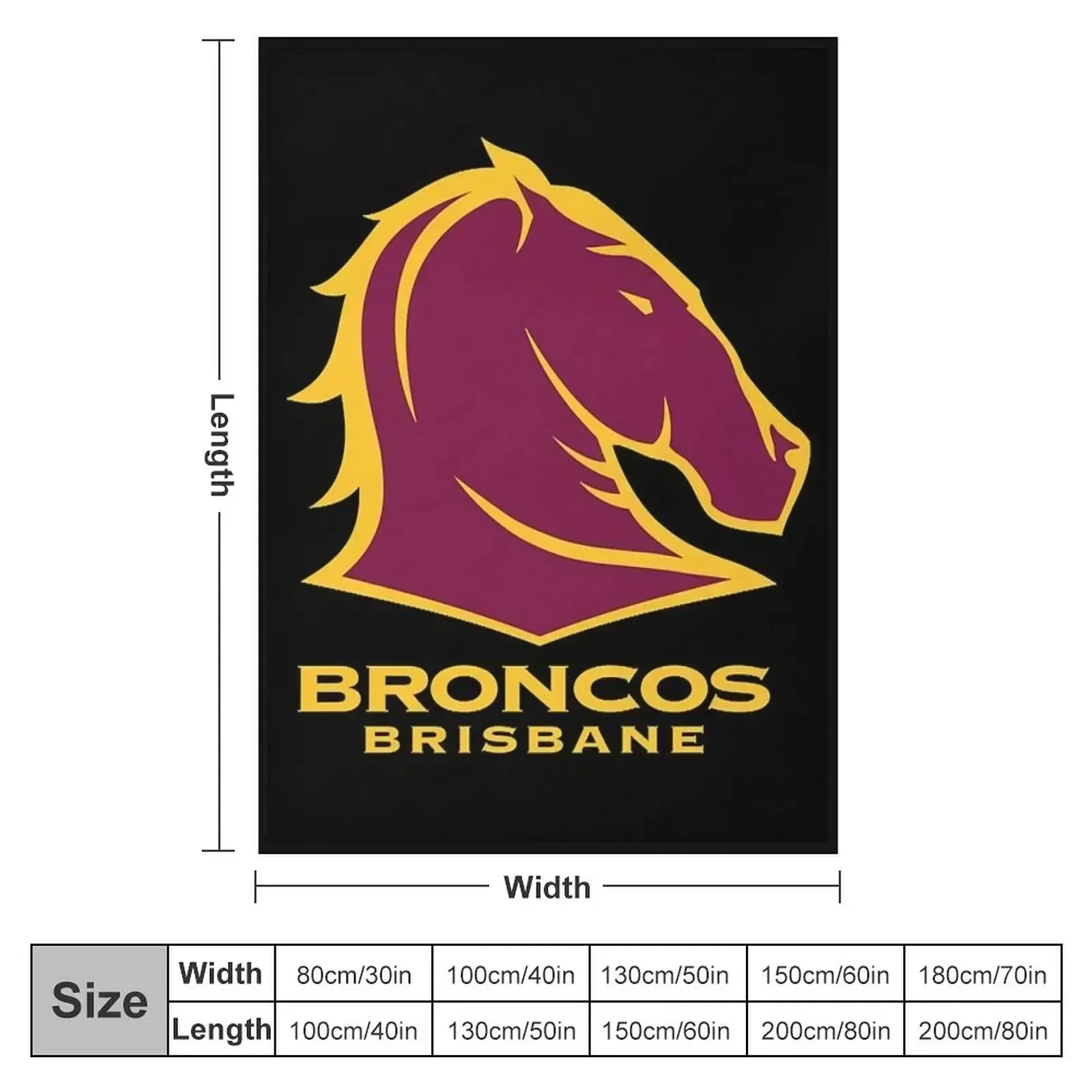 Brisbane Red Stallion LOGO Throw Blanket Bed Hair Blankets For Bed warm winter Softest Heavy Blankets