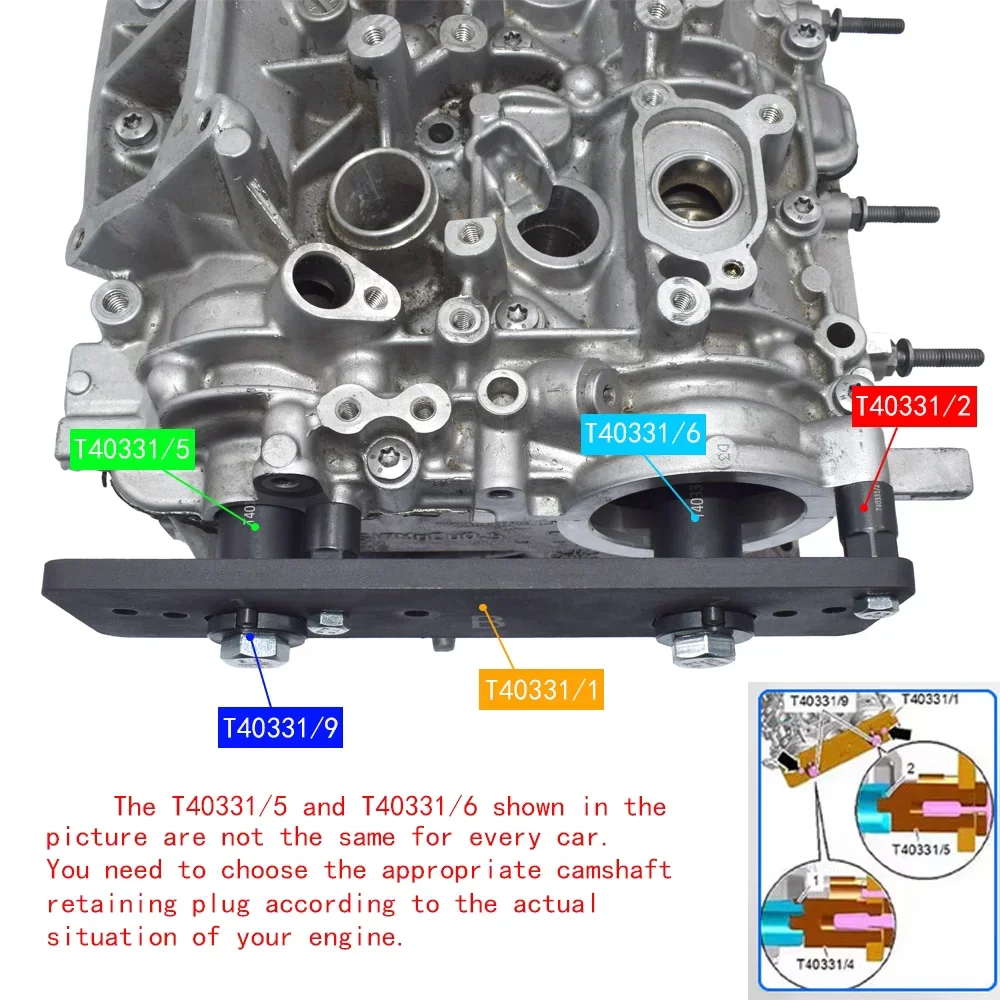 Kit de herramientas de sincronización de bloqueo de árbol de levas de motor EA839, ajustador de árbol de levas para VW Audi Porsche 3,0 T TFSi 2,9 T CXT T90002 T40331 T90001
