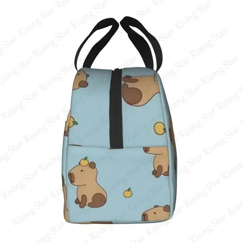 Cartoon capybara Printed Lunch bag insulated lunch box bag students and office workers carry lunchs box bag insulated Lunch Pack