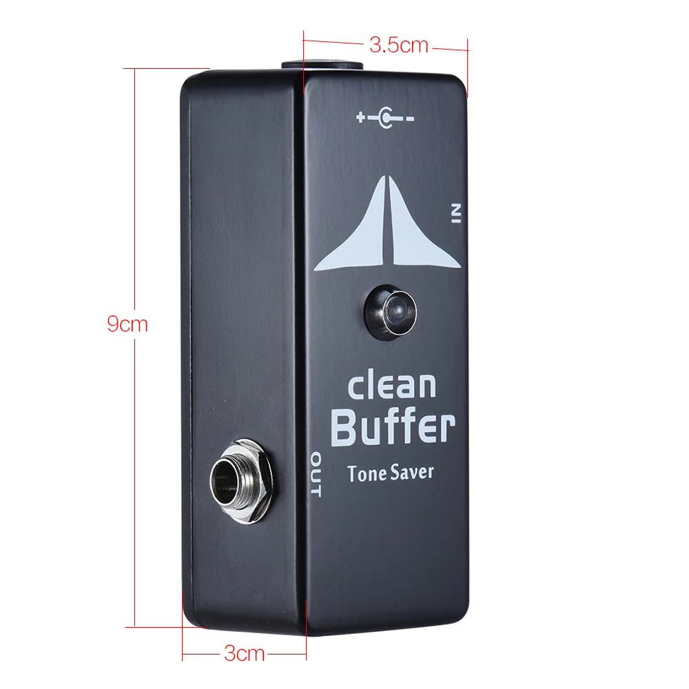 Mosky Clean Buffer Mini True Bypass Guitar Effects Pedal Tone Saver Buffer Effects Processsor Guitar Metal Shell Guitar Effects