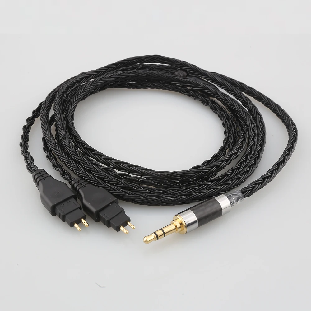 

HiFi 16 Core Black 7N OCC Copper Earphone Cable For Sennheiser HD580 HD600 HD650 HDxxx HD660S HD58x HD6xx Headphone