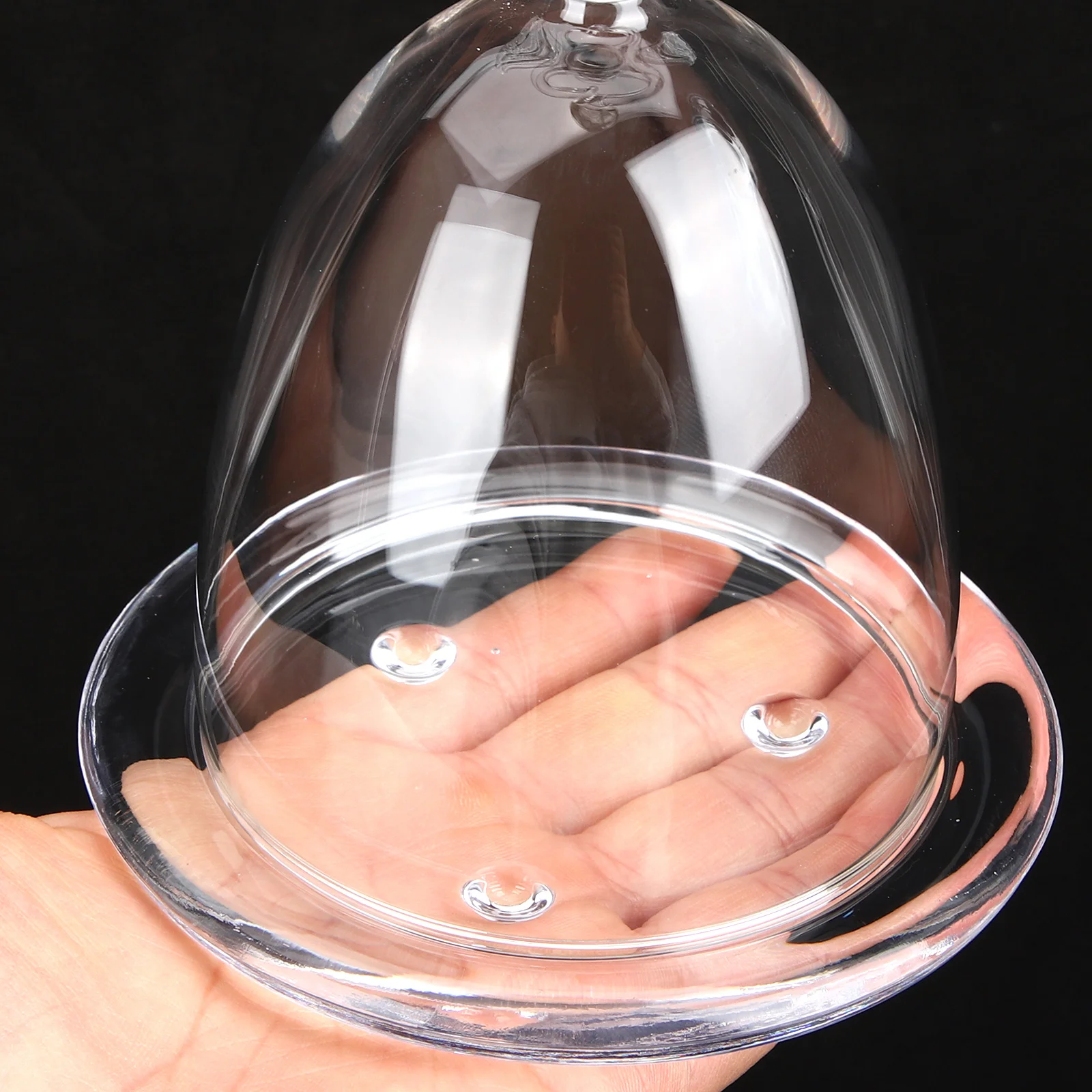 

Angel Shaped Glass Dome Preserved Flower Cover Unique Desktop Decoration Clear Glass Display Eternal Floral Decor