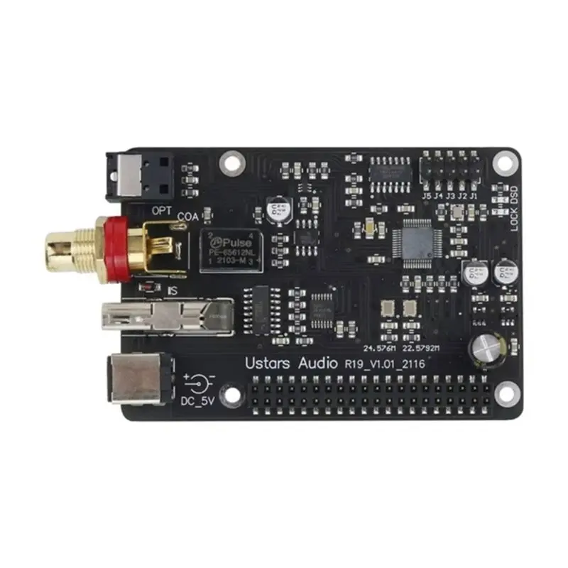 

【День отца】Цифровой HIFI-приемник R19 для Raspberry Pi 4 3B 4B с поддержкой веб-трансляций, оптического и коаксиального волокна, I2S, 384K DSD512
