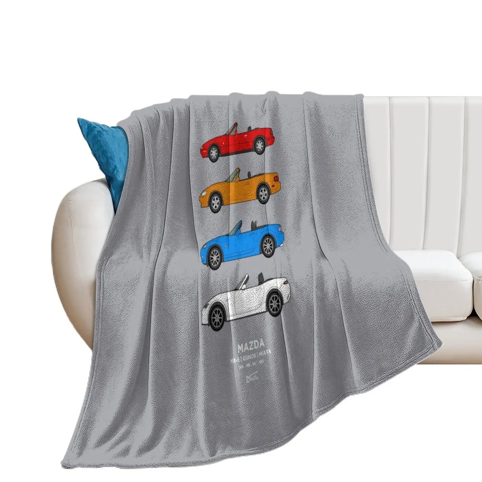 MX-5 / Miata / Eunos Classic Car Collection Throw Blanket Cute for sofa Blankets