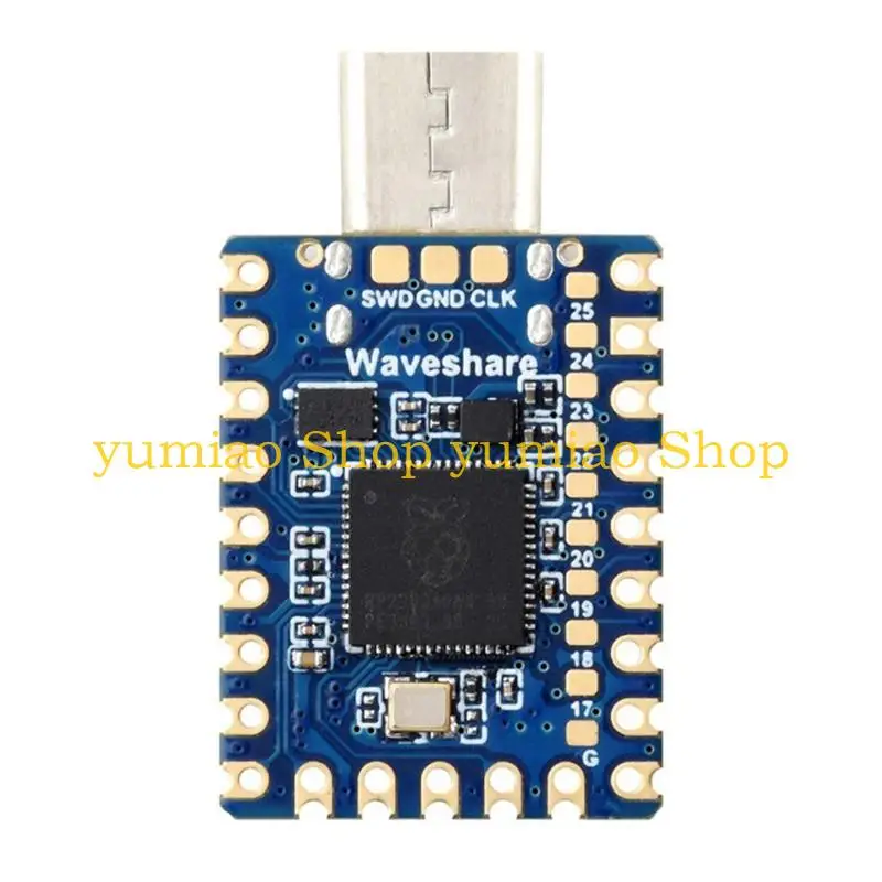 placa-desenvolvimento-587b-rp2350-mini-microcontrolador-tipo-c-com-29-gpio-12-linhas-programaveis-flash-4-para