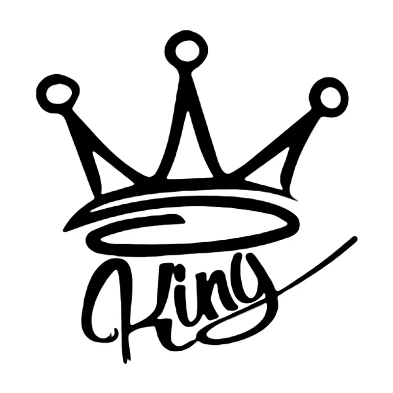 15x14.5cm Vinyl Decal King Crown Car Sticker Waterproof Car Styling Car Accessories Pegatinas Para Coche