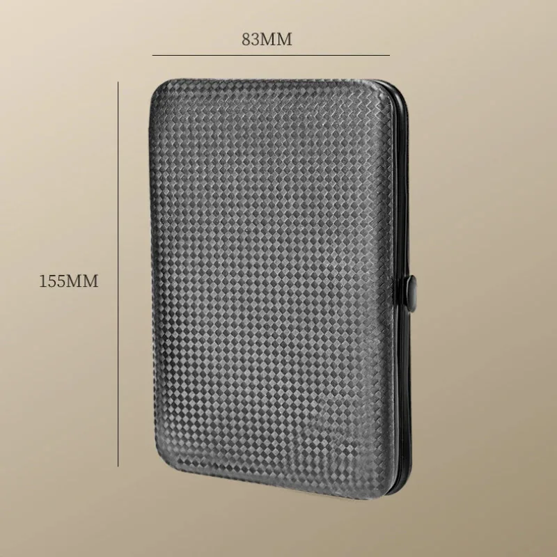 8/12/15/24 قطعة مجموعة مقص الأظافر السوداء باديكير سكين الفولاذ المقاوم للصدأ مسمار الجمال أداة العناية بالأظافر المتقلب صندوق سفر محمول