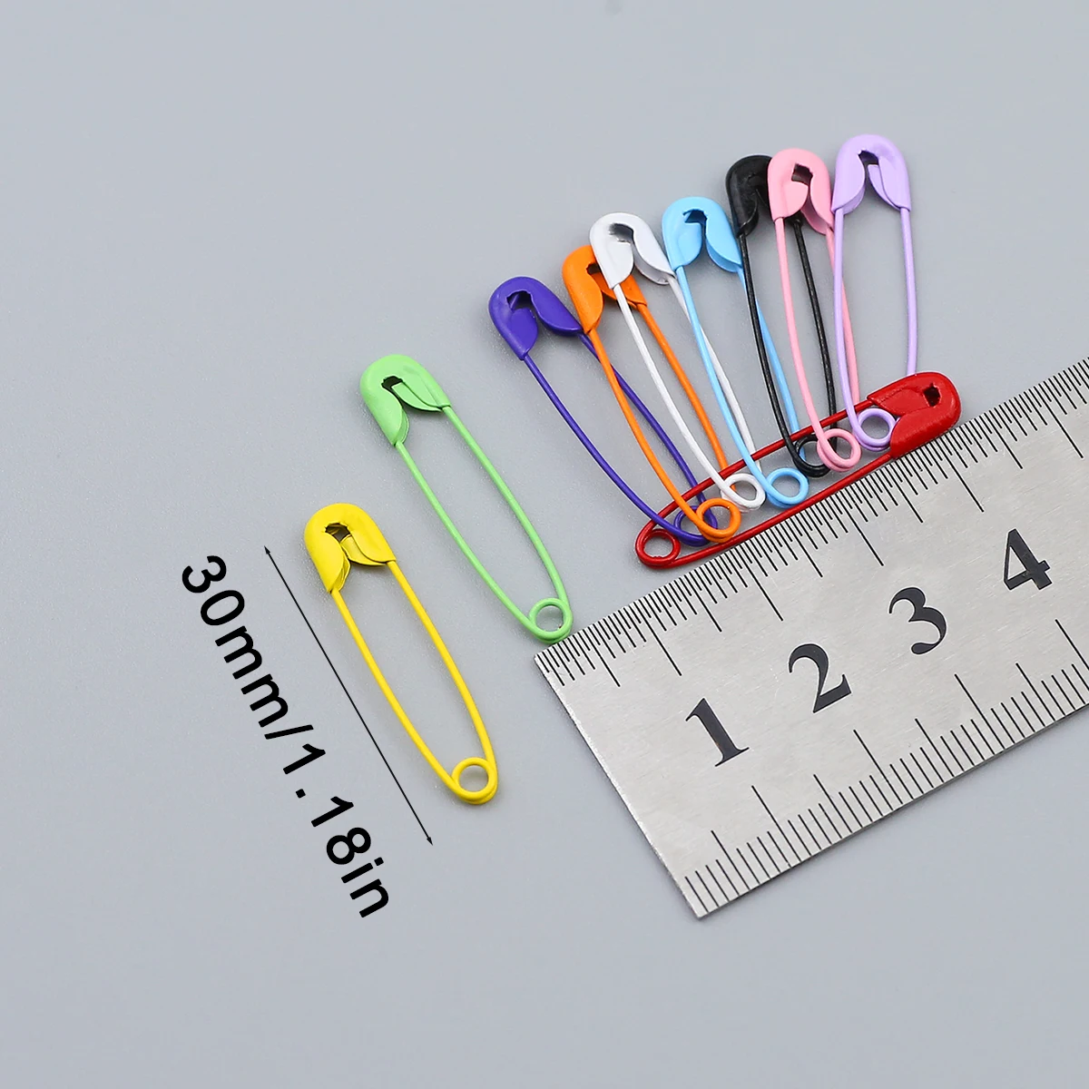 100-20 قطعة/الوحدة دبابيس الأمان DIY أدوات خياطة الإكسسوارات مختلط اللون الإبر المعدنية دبوس أمان كبير بروش صغير الملابس والاكسسوارات