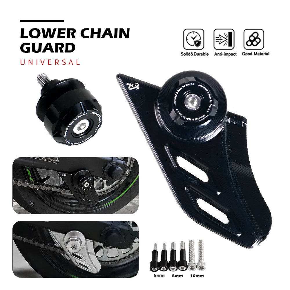 

R1 R3 R6 R7 Motorcycle Lower Chain Guard For Yamaha YZF-R1 YZF-R3 YZF-R6 YZF-R7 R15 Universal Swingarm Spools Slider Stand Screw