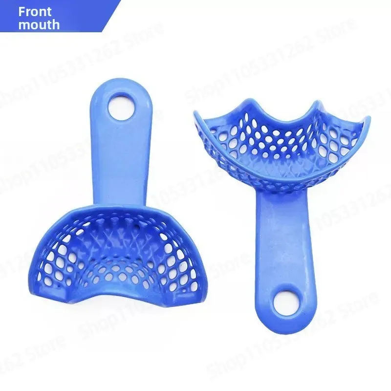 Stainless Steel Dental Impression Tray Plastic Steel Oral Tray for Clinic Use