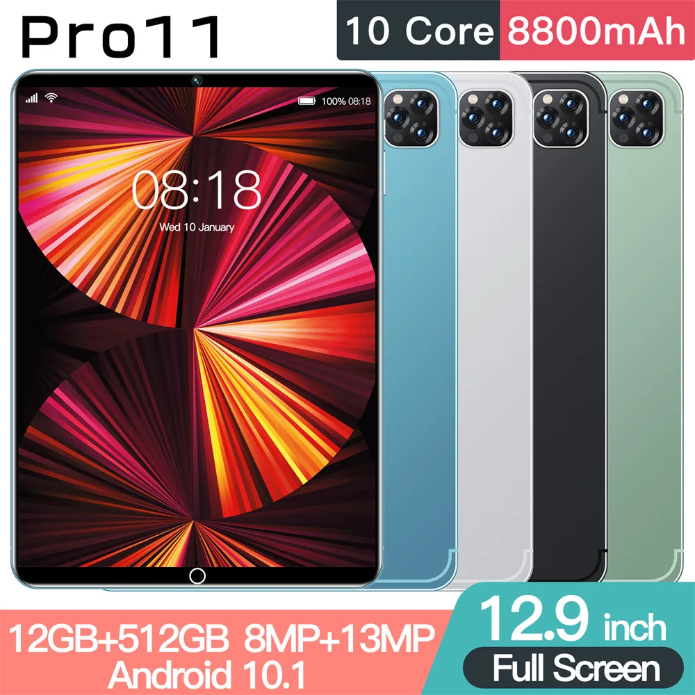 

2025 New Original Pad Pro11 Tablet 12.9inch Android Tab 8800mAh 4G 5G Dual SIM WIFI HD Screen Children's Tablets Kids Tablet PC