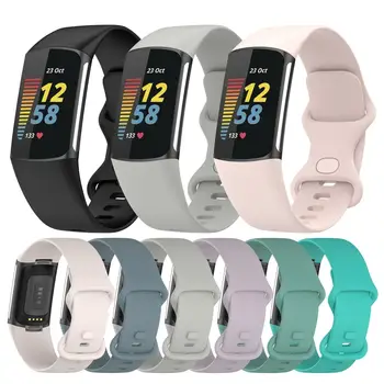 Fitbit Charge 6 矽膠錶帶,官方柔軟替換腕帶,適用於 Fitbit Charge 5 錶帶的運動手環 8 最佳銷售 Fitbit Charge 5 錶帶 - №7