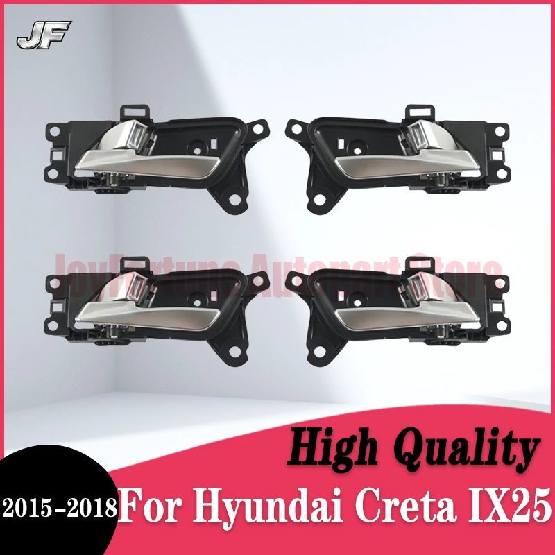 

JF A Set For Hyundai Creta IX25 2015 2016 2017 2018 Silvery Car Left Right Interior Door Handle 82610-A0010 82620-A0010