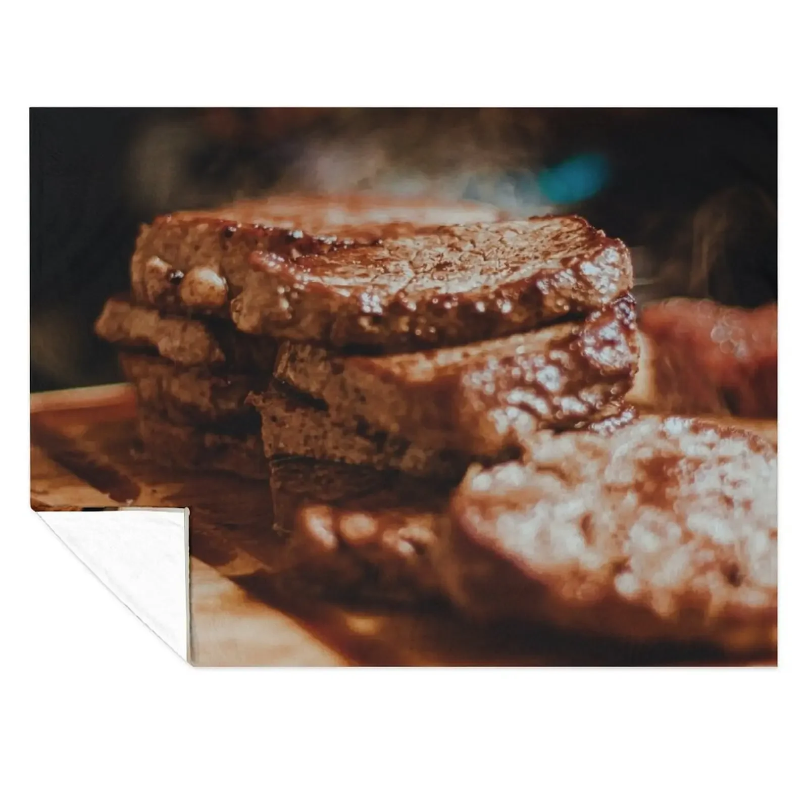 

Steak Throw Blanket Hair Plaid on the sofa for sofa Luxury Throw Blankets