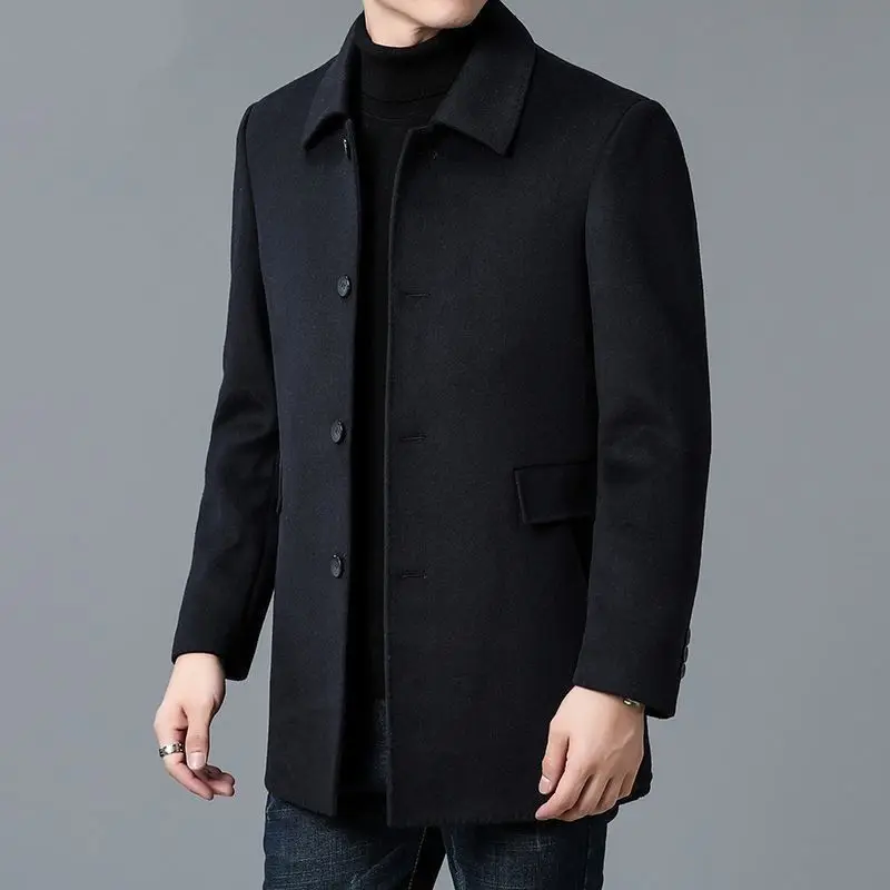 Wool Blend Coat White Mans Sha - Muffler Men Wool avis et prix