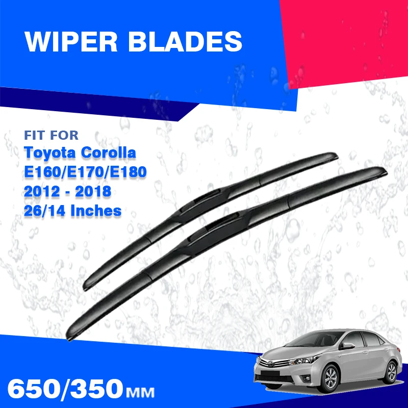 Front Wiper Blades For Toyota Corolla E160 E170 E180 2012 - 2018  Windscreen Windshield Car Accessories 2013 2014 2015 2016 2017