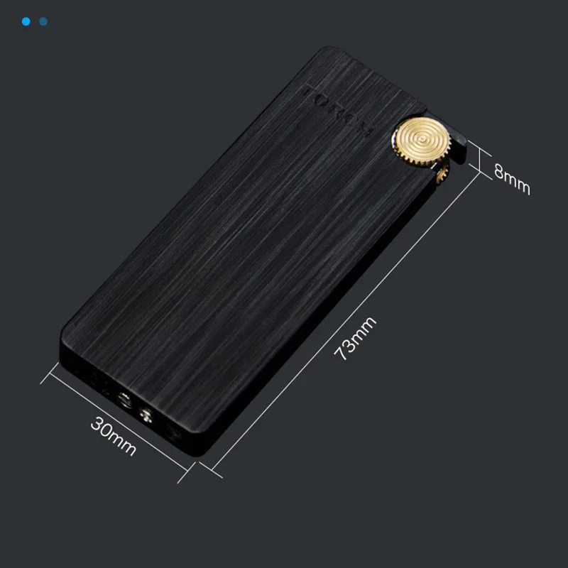 Metal Ultra-thin Portable Butane Grinding Wheel Flint Lighters Windproof Jet Turbo Torch Lighter for Smoking Gadgets for Men