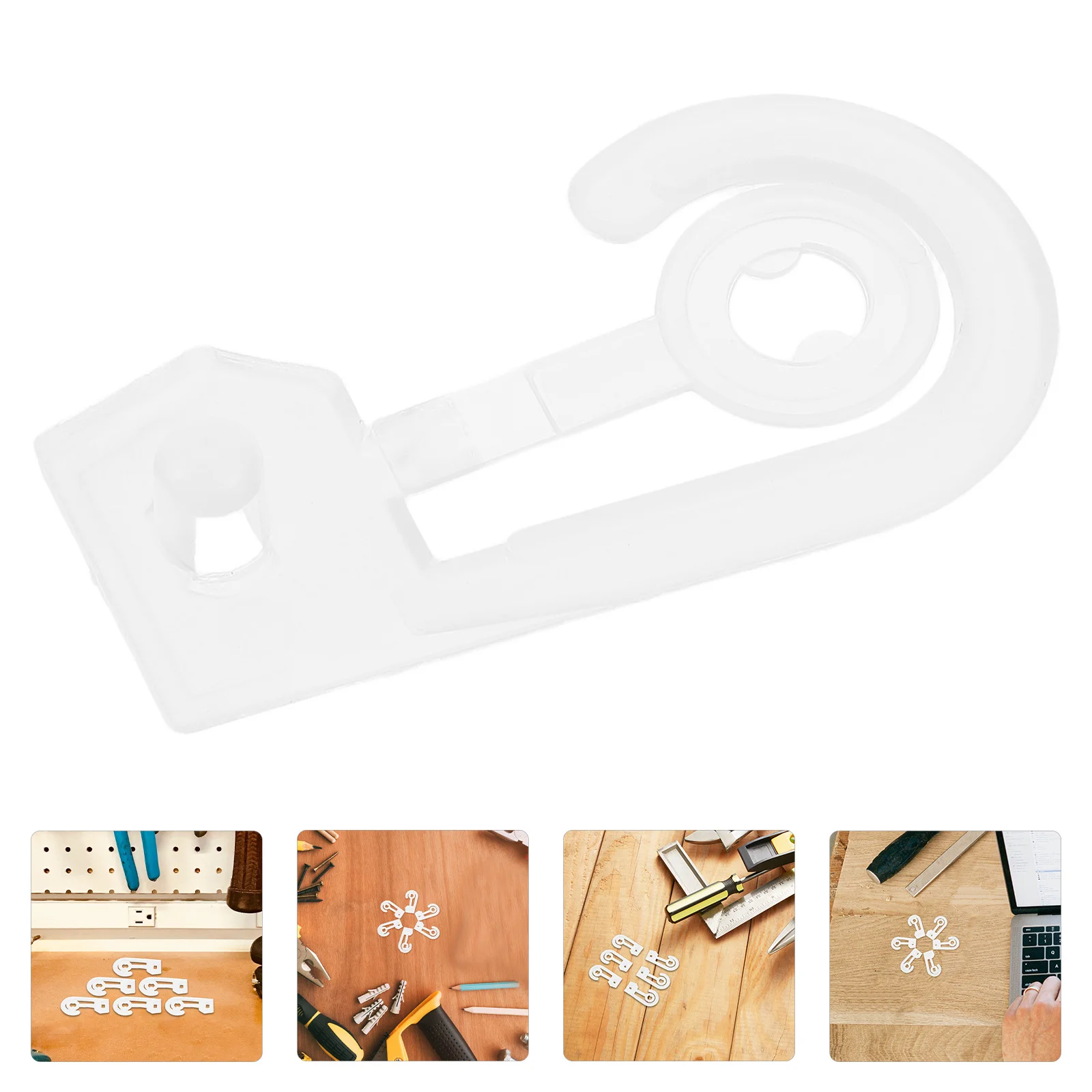 

100pcs Socks Display Hooks Plastic Hat Retail Hooks J Shaped Tag Fasteners Transparent Space Saving Hanging Solution For Gloves