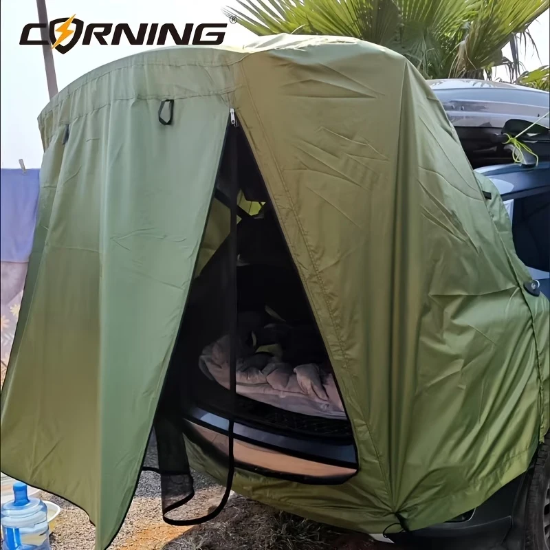 SUV Softshell-Dachzelt mit Doppelreißverschluss-Tür Universelles Netzdesign Auto-Camping-Dachzelt Vier-Jahreszeiten-Kompatibel Praktisch I
