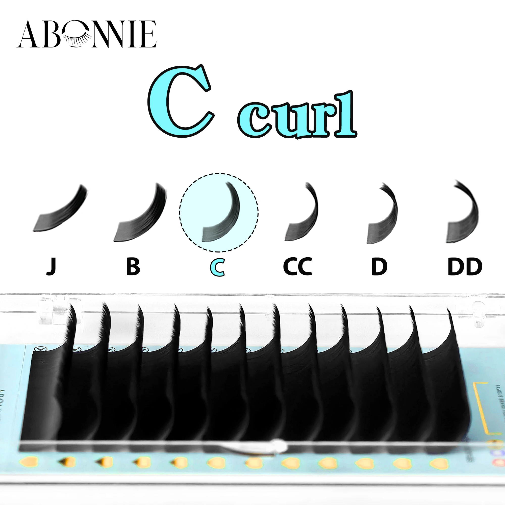 Abonnie LB LJ Curl Cashmere Classic Wimpernverlängerung Mixed Tray LB Curl Wimpern